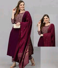 Kurta With Dupatta And Bottomwear