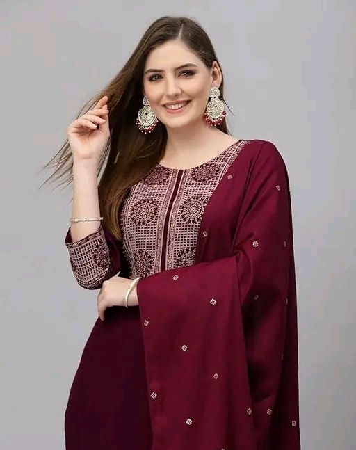 Kurta With Dupatta And Bottomwear