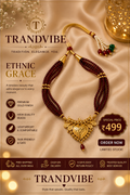 Elegant Gold-Plated Black Beads Mangalsutra for Women | Daily Wear Jewelry